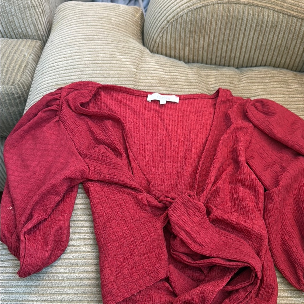 Francesca's Collections Red Blouse
